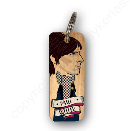 Paul Weller - Character Wooden Keyring by Wotmalike