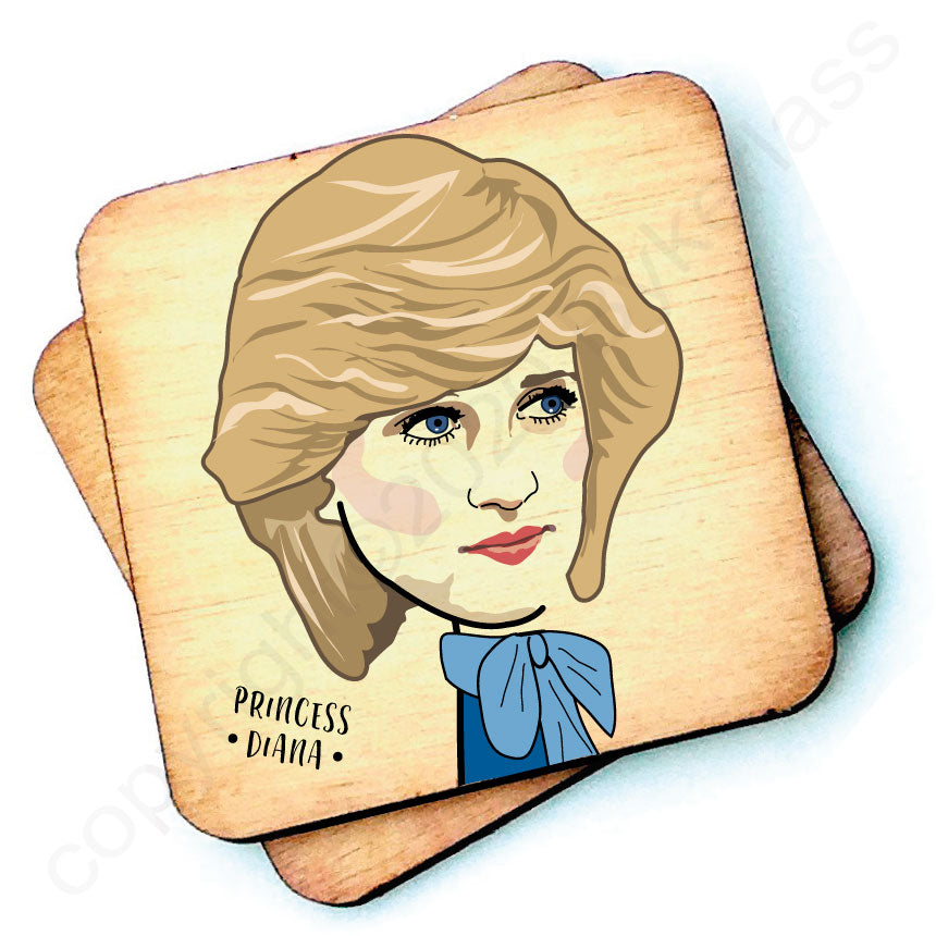 Princess Diana Character Wooden Coaster