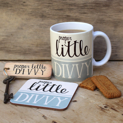 Proper Little Divvy Scouse Coaster by Wotmalike