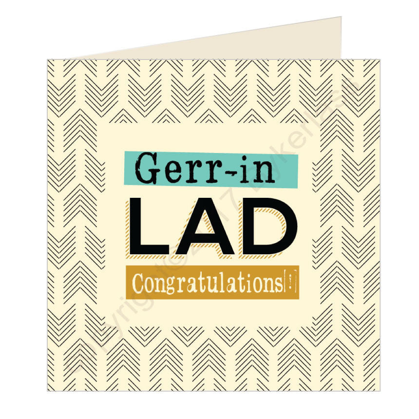 Gerr-in Lad Congratulations Scouse Card