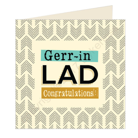 Gerr-in Lad Congratulations Exam Card