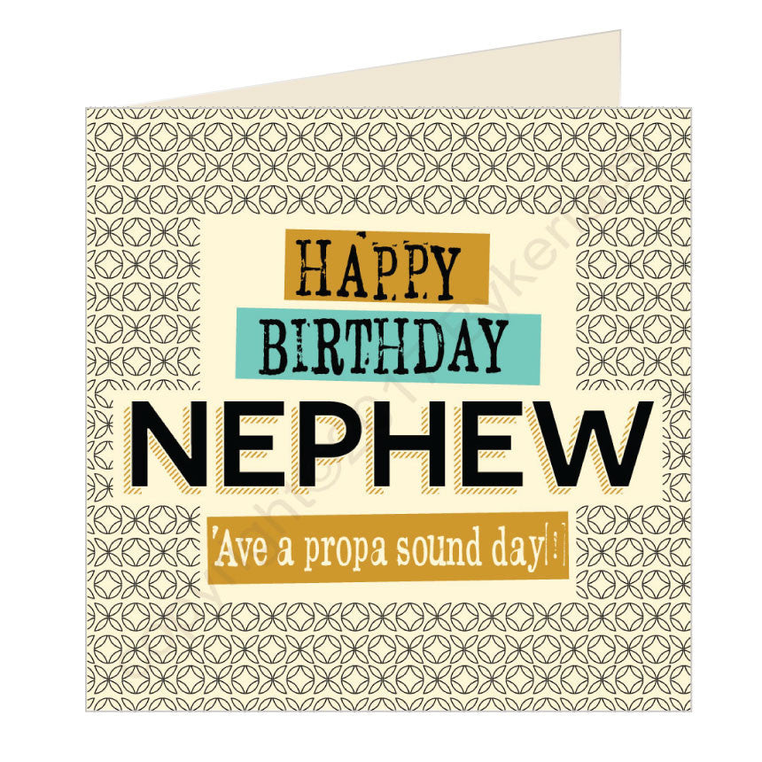 Happy Birthday Nephew - Scouse Card