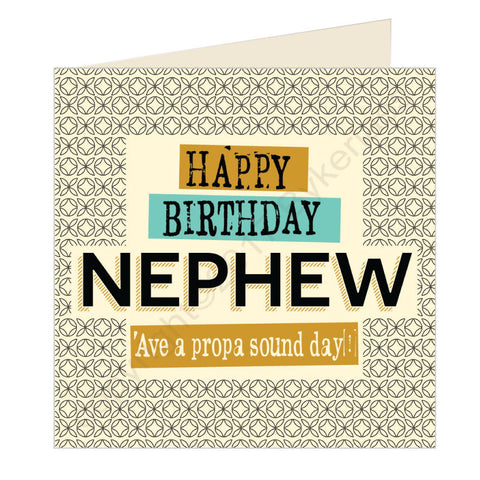 Happy Birthday Nephew - Scouse Card (SQ19)