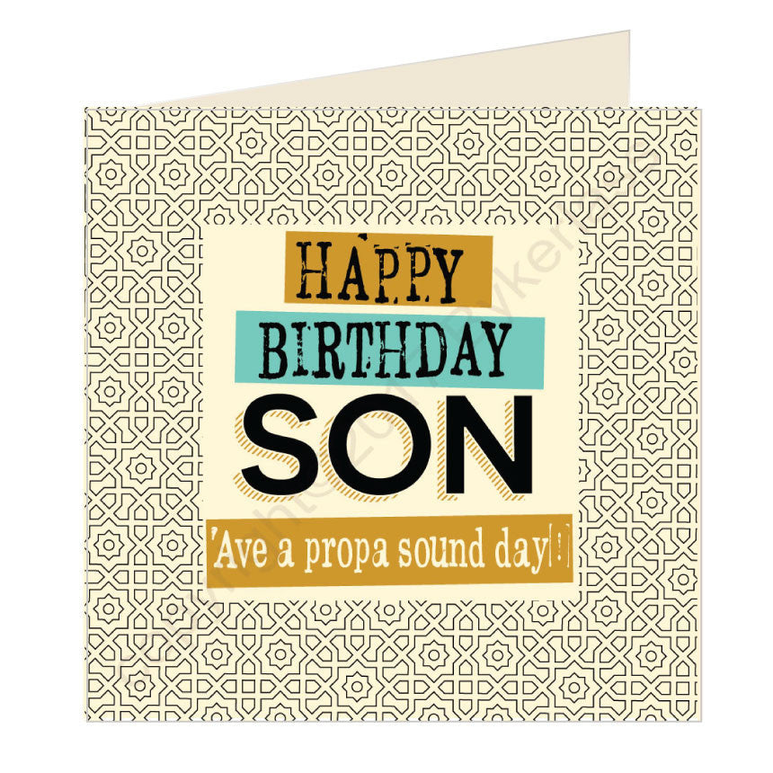 Happy Birthday Son - Scouse Card