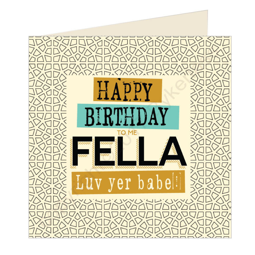 Happy Birthday Fella - Scouse Card 