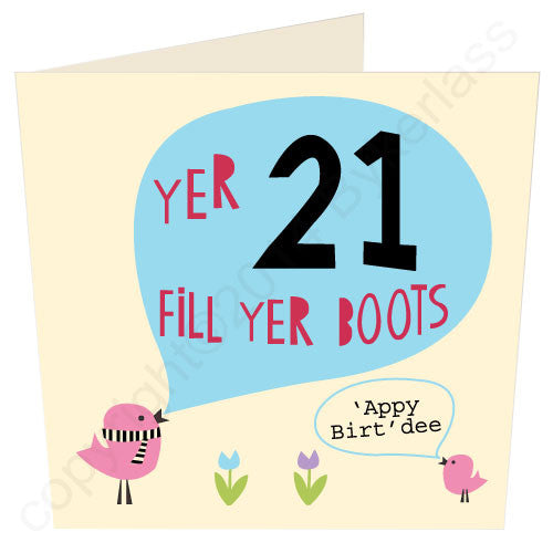 Yer 21 - Scouse Card