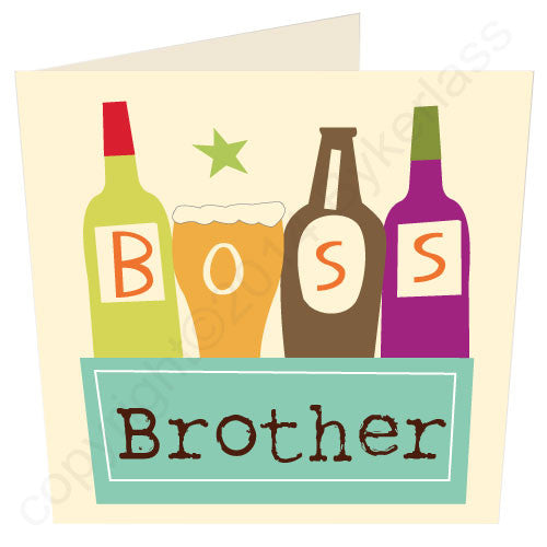 Boss Brother - Scouse Gifts and Cards by Wotmalike.