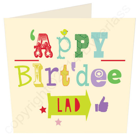 'Appy Birt'dee Lad - Scouse Birthday Card (SS9)