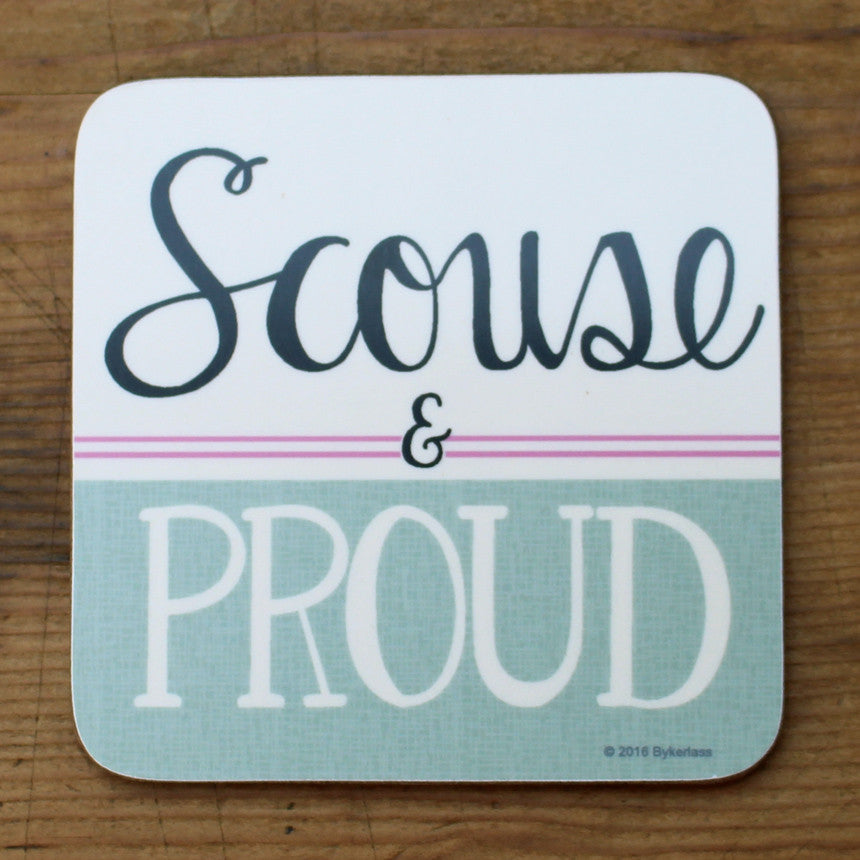 Scouse and Proud Scouse Coaster - Scouse Gifts by Wotmalike