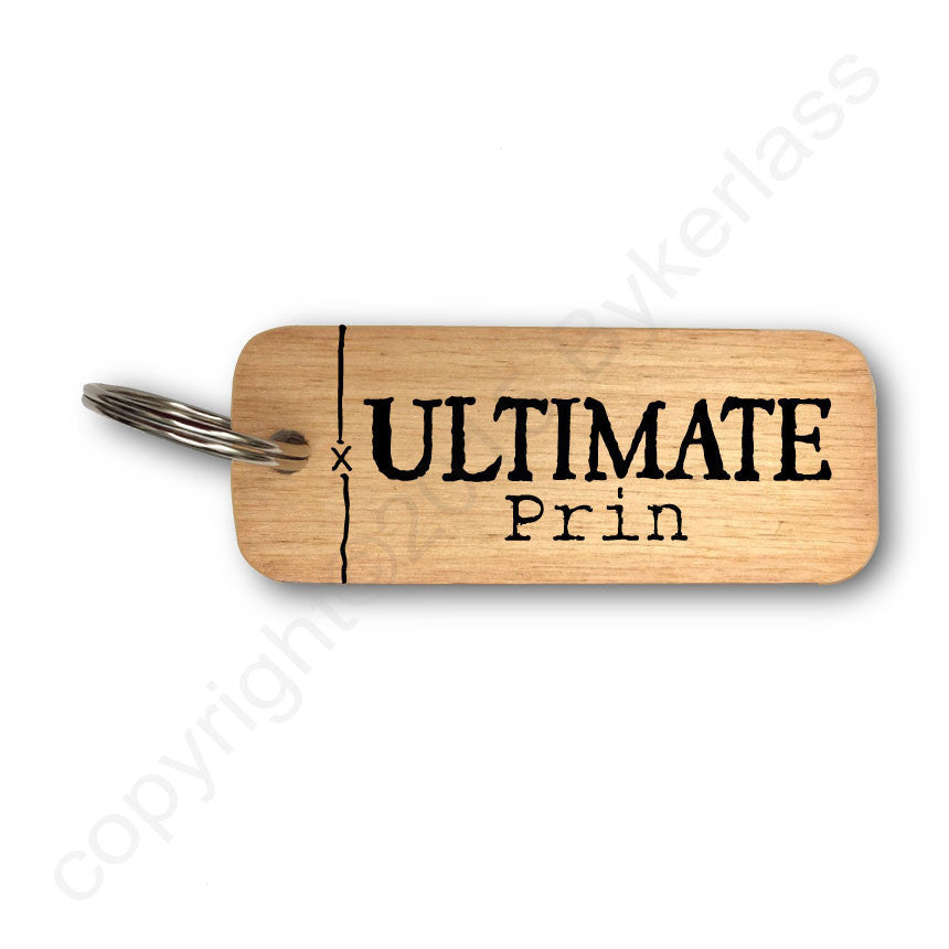 Ultimate Prin Scouse Rustic Wooden Keyring