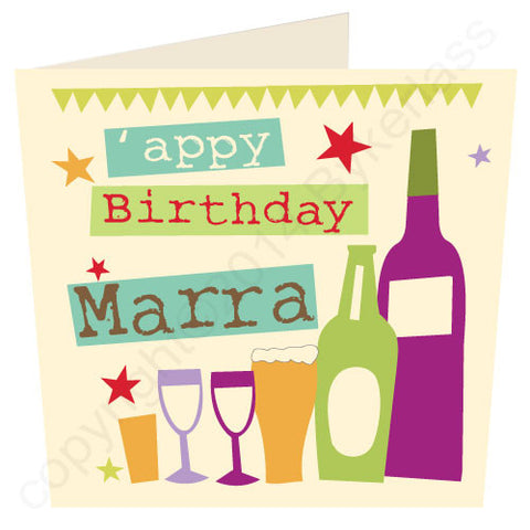Appy Birthday Marra - Cumbrian Birthday Card (WF18)