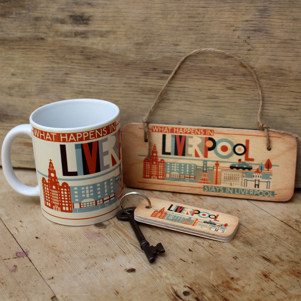 What Happens In Liverpool Scouse Wooden Sign