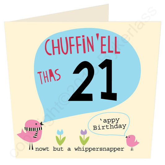 Chuffin 'Ell Thas 21 Yorkshire Card 