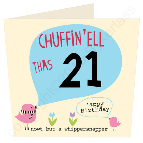 Chuffin 'Ell Thas 21 Yorkshire Card  (YY25)