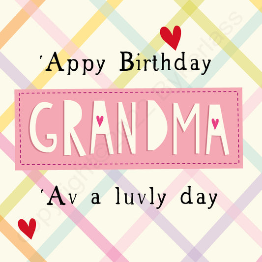 Appy Birthday Grandma Yorkshire Card by Wotmalike