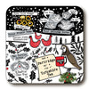 Yorkshire 5 Days of Christmas Cork Backed Coaster by Wotmalike