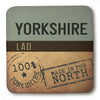 Yorkshire Lad Wooden Coaster by wotmalike