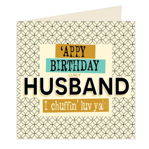 'Appy Birthday Husband - Yorkshire Card (YQ17)