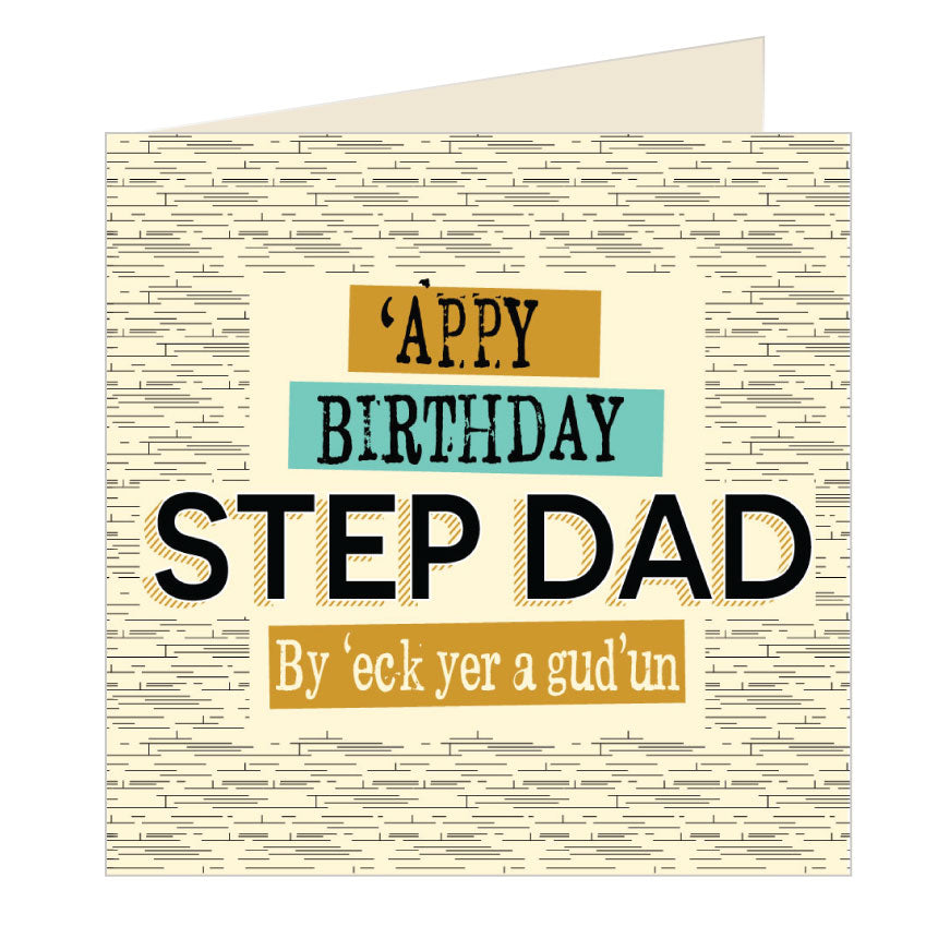 'Appy Birthday Step Dad - Yorkshire Card by Wotmalike