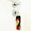 Amy Winehouse Character Wooden Keyring
