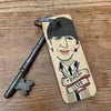 Ringo Starr Character Wooden Keyring by Wotmalike