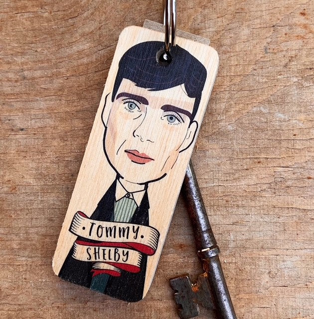 Tommy Shelby Character Wooden Keyring- RWKR1