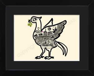 Liver Bird Line Illustration Card By Wotmalike
